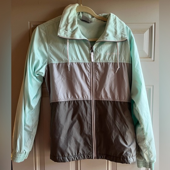 Light blue tiered Columbia jacket - Picture 1 of 5
